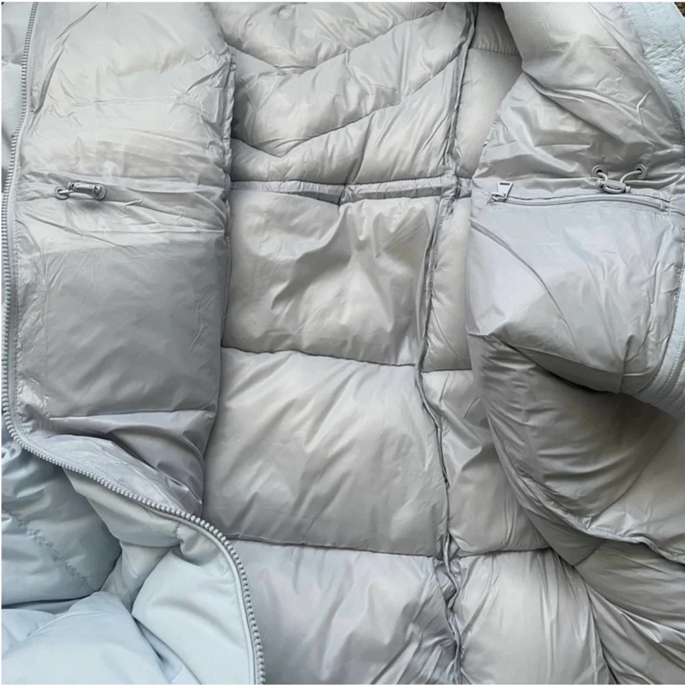 NWT Calvin Klein Long Light Blue Puffer Coat – XL - Picture 12 of 13